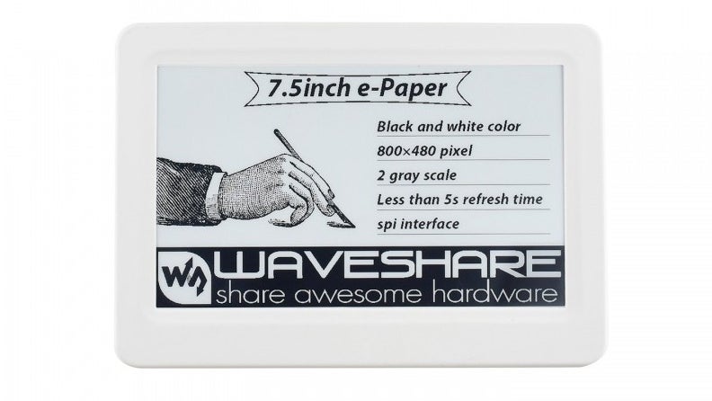 E-Paper-Display mit NFC-Verbindung. (Bild: Waveshare) E-Paper-Zweitbildschirm: Dieses Display wird per NFC geladen