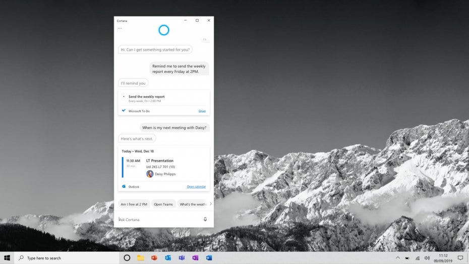 Cortana in Windows 10