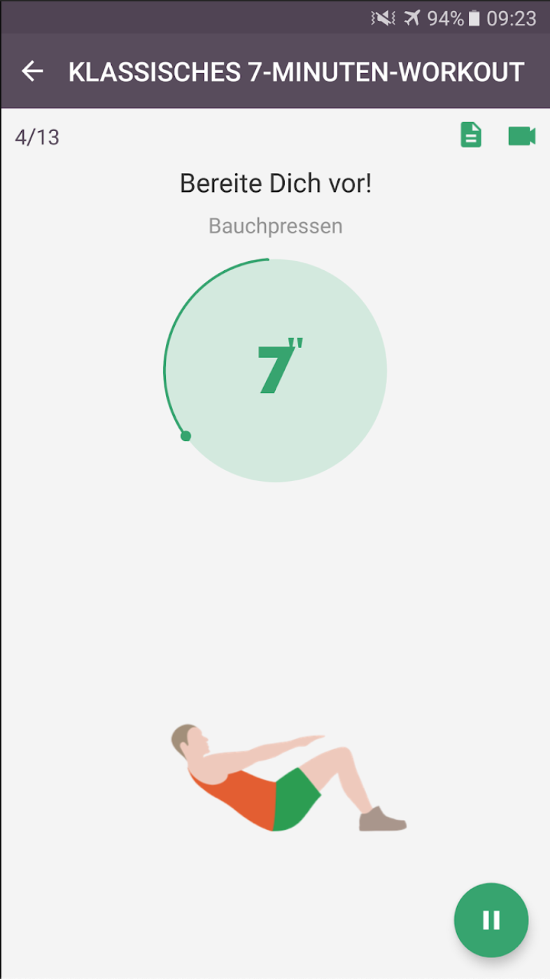 Workout zuhause App