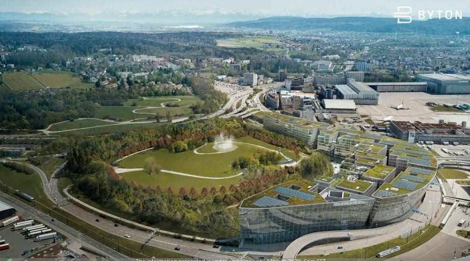 Der erste Byton Place wird in Zürich eröffnet. (Screenshot: t3n; Byton)