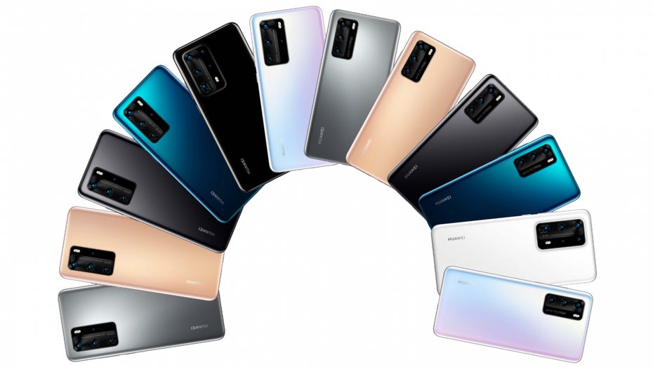 Die mutmaßlichen Farben des Huawei P40 und P40 Pro. (Bild: Evelaks)