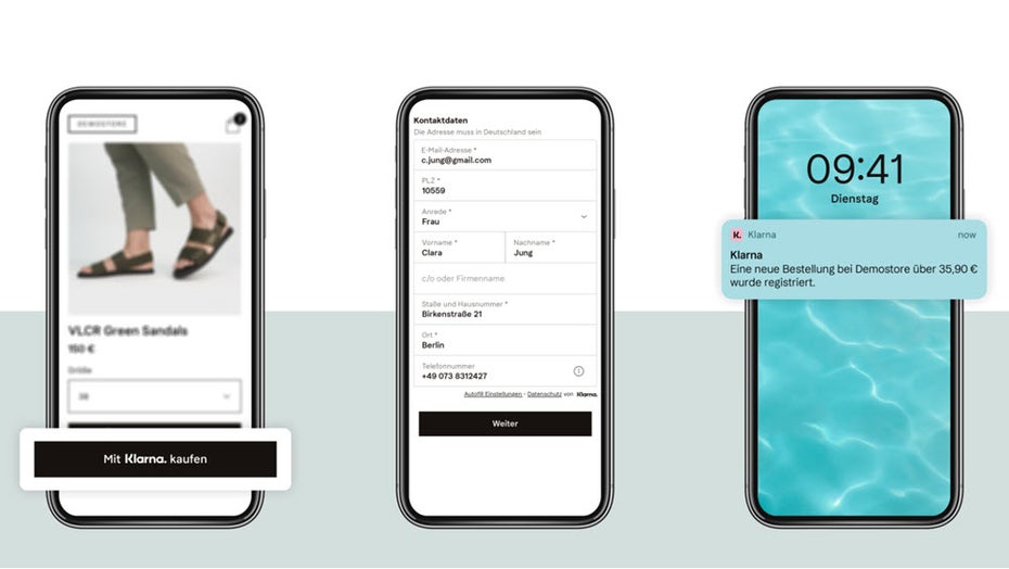 Instant Shopping: Klarna startet Expresskauf-Button Instant Shopping: Klarna startet Expresskauf-Button