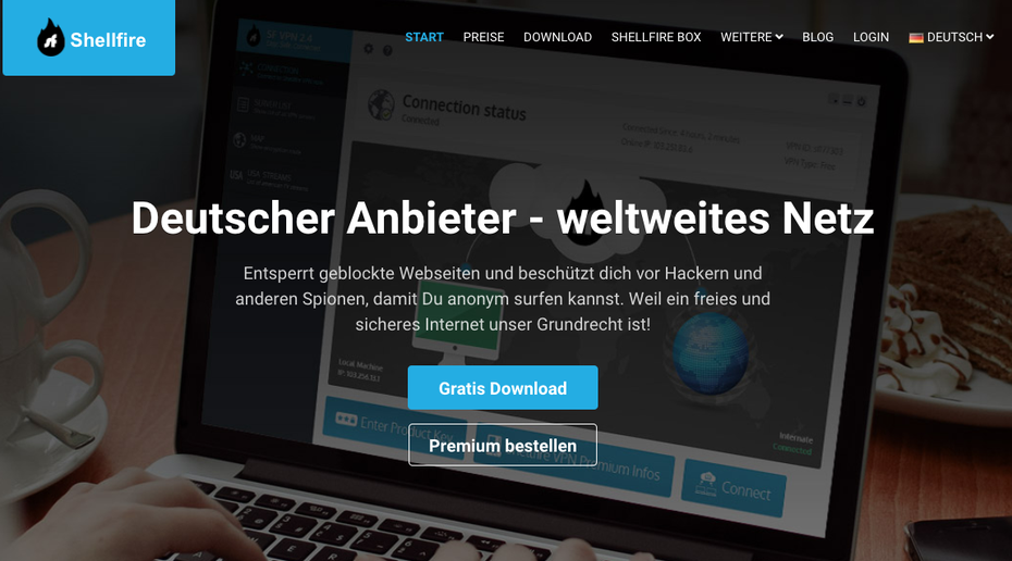 Shellfire Webseite