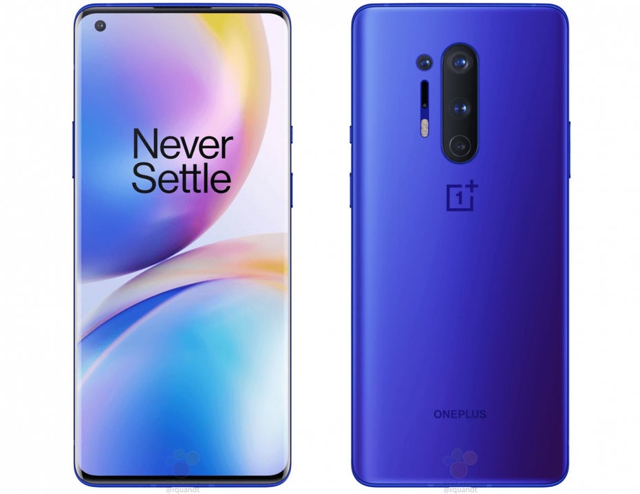 Das Oneplus 8 Pro in knalligem Blau. (Bild: Winfuture)