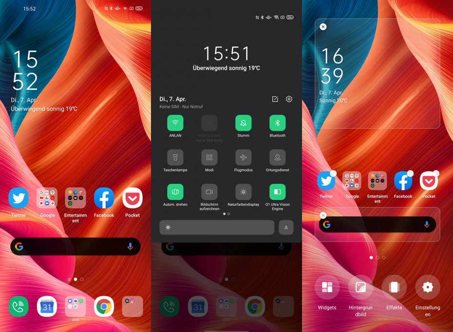 Ein Blick in ColorOS 7.1. (Screenshots: t3n)