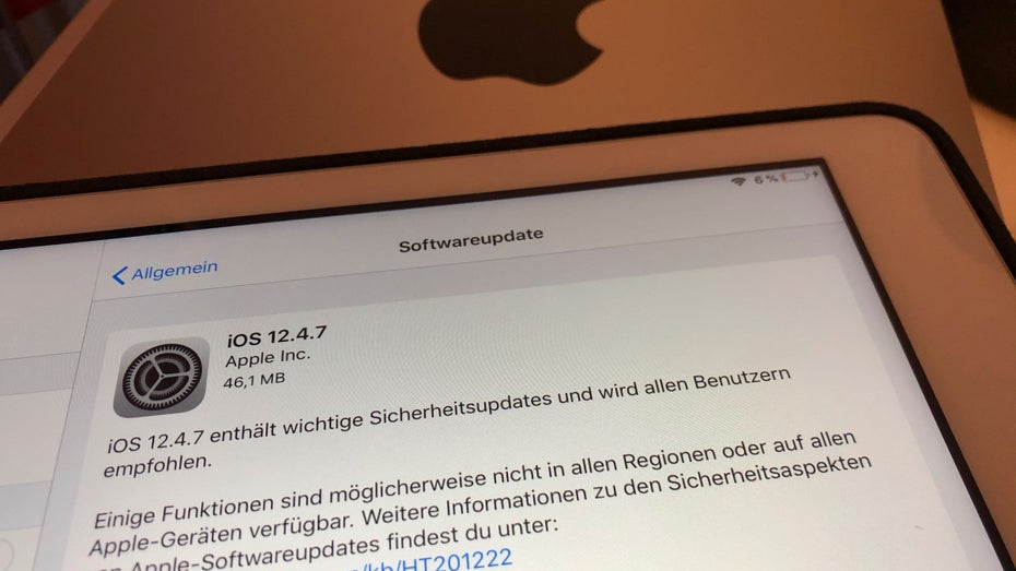 iOS 12.4.7: Security-Update für ältere iPhones und iPads ist da iOS 12.4.7: Security-Update für ältere iPhones und iPads ist da
