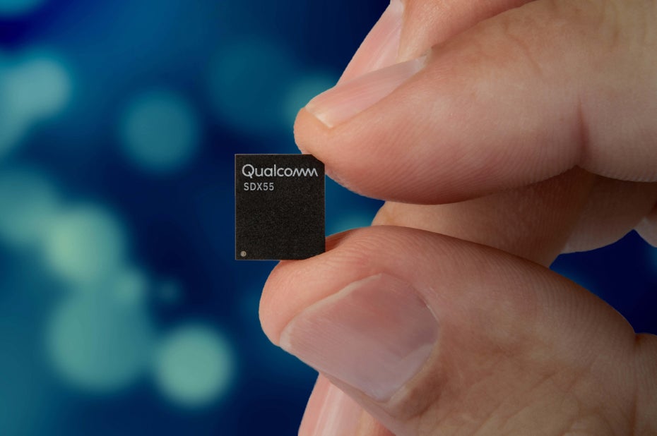 Qualcomms 5G-Modul X55 unterstützt bis zu 7 Gbit/s.