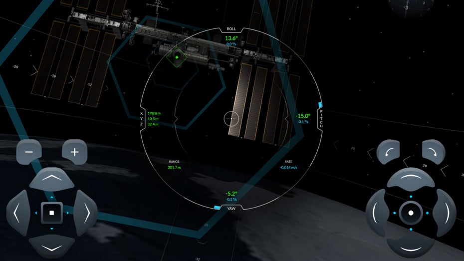 (Screenshot: iss-sim.spacex.com)