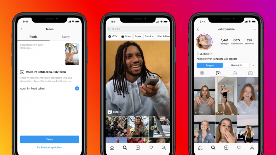 Instagram bringt Tiktok-Klon Reels nach Deutschland