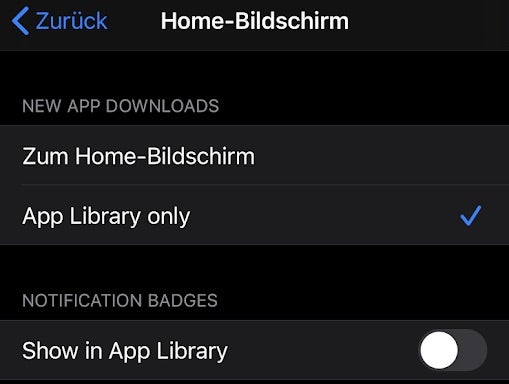 iOS 14: Ihr könnt festlegen, welche Apps auf dem Homescreen landen sollen