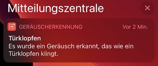 iOS 14 Geräuscherkennung