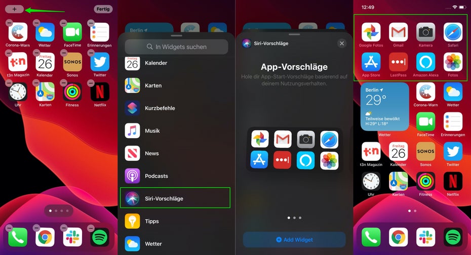 iOS 14 Widget Siri-App-Vorschläge