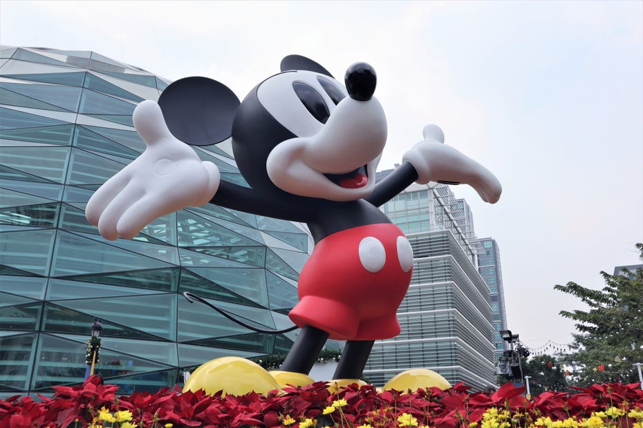 Statue von Mickey Mouse in Bangkok