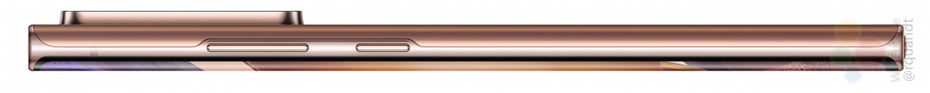  Samsung Galaxy Note 20 Ultra im Bronze von der Seite