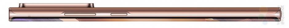 Samsung Galaxy Note 20 Ultra im Bronze von der Seite