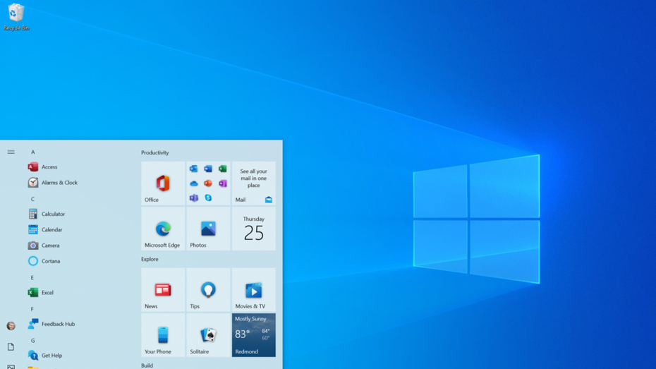 So sieht das neue Windows-10-Startmenü aus