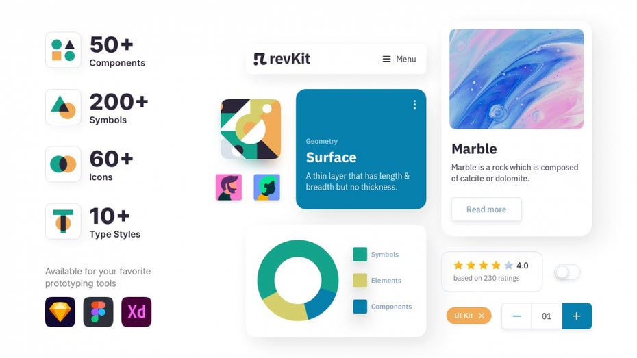 Webdesign: Revkit ist ein kostenloses UI-Kit für den schnellen Entwurf