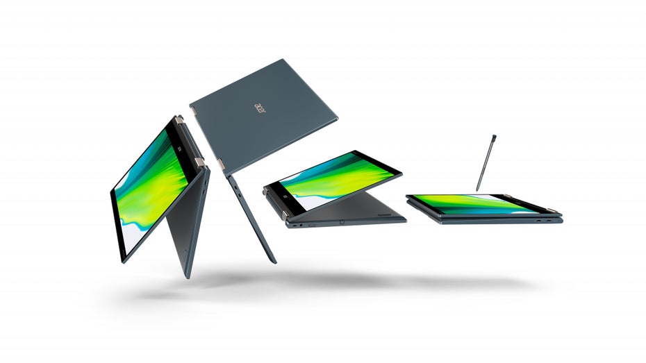 24 Stunden Laufzeit: Qualcomm und Acer stellen Convertible mit neuem Snapdragon 8cx 5G vor
