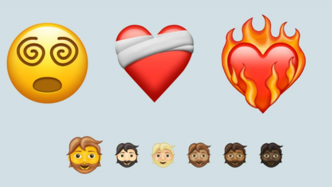 Brennendes Herz und Hipster-Bart: Diese Emojis kommen 2021 auf eure Smartphones