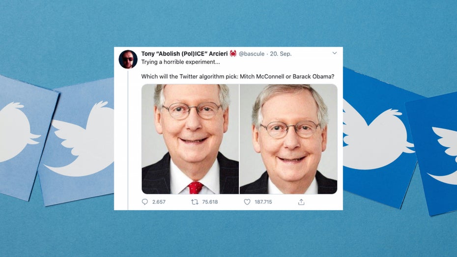 Twitter-Bildauswahl bevorzugt offenbar weiße Gesichter Twitter-Bildauswahl bevorzugt offenbar weiße Gesichter