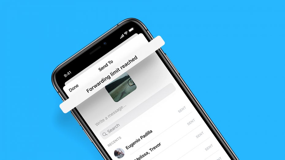 Nach Whatsapp: Auch im Facebook Messenger wird die Weiterleitung von Nachrichten eingeschränkt Nach Whatsapp: Auch im Facebook Messenger wird die Weiterleitung von Nachrichten eingeschränkt