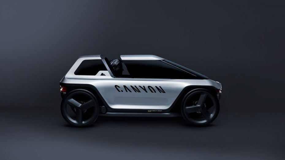 Auto und E-Bike in einem: das Future Mobility Concept von Canyon. (Bild: Canyon.com)