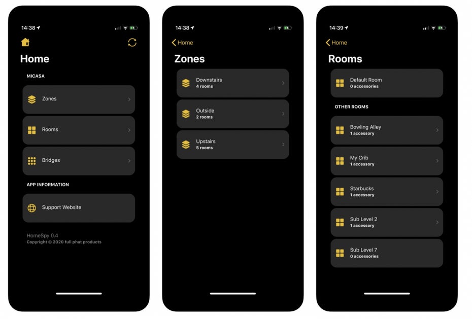 Smarthome-App Homespy für Homekit