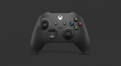 Xbox Wireless Controller Carbon Black in der Frontansicht
