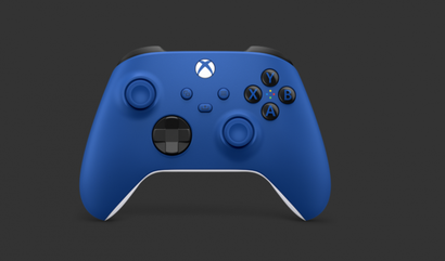 So sieht der neue Xbox Wireless Controller Schock Blue aus.
