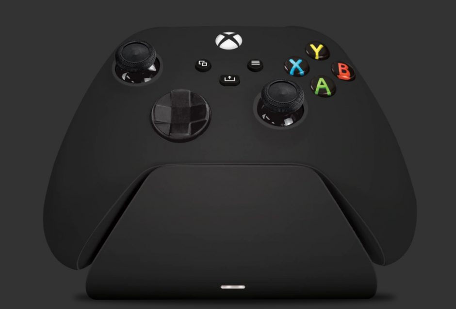 Controller Gear Universal Xbox Pro-Ladestation – Carbon Black von vorne