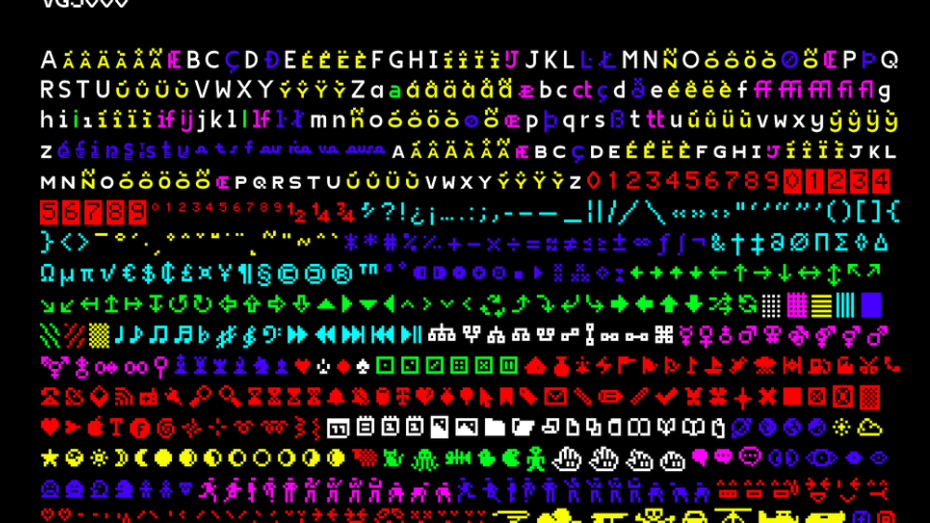 VG5000: Dieser Font ist von einem Phillips Computer aus dem Jahr 1984 inspiriert VG5000: Dieser Font ist von einem Phillips Computer aus dem Jahr 1984 inspiriert