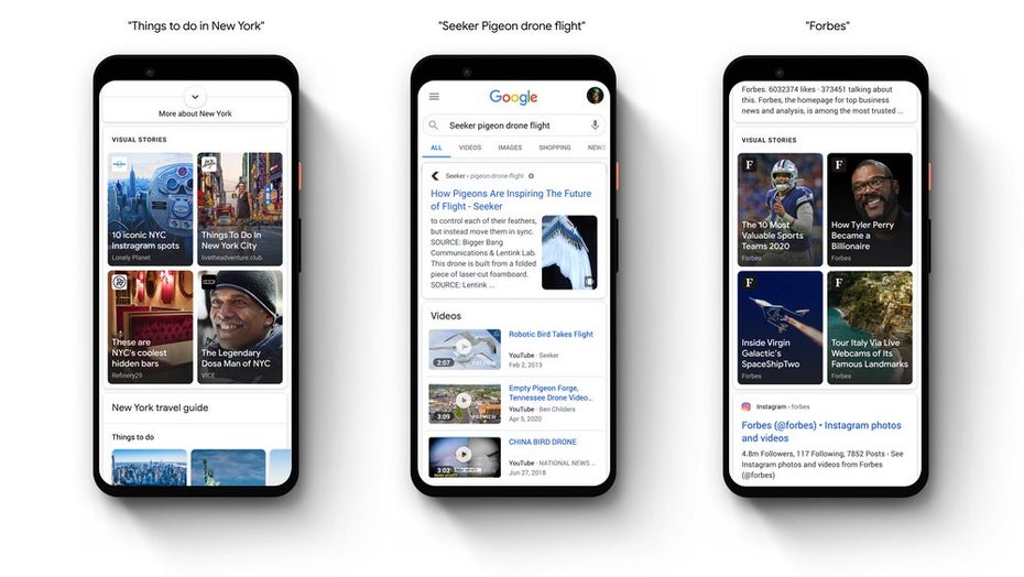 Auch Google setzt auf Stories: Web Stories werden in der App angezeigt