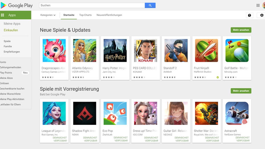 Play Store: Google vergleicht Apps in neuer Übersicht