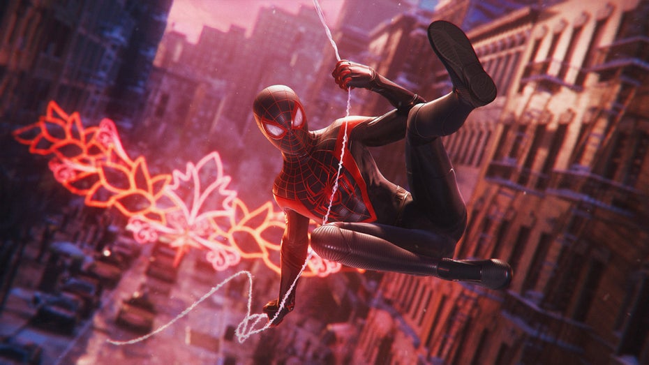 Einem Mann ist es gelungen, sich so ähnlich wie Spider-Man durch die Luft zu bewegen. (Quelle: Playstation/ Sony)