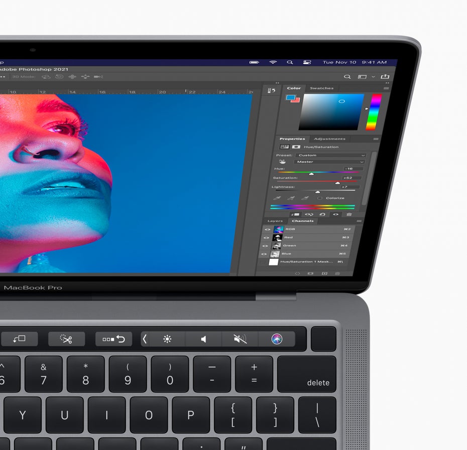 Macbook-Pro mit Touch-Bar