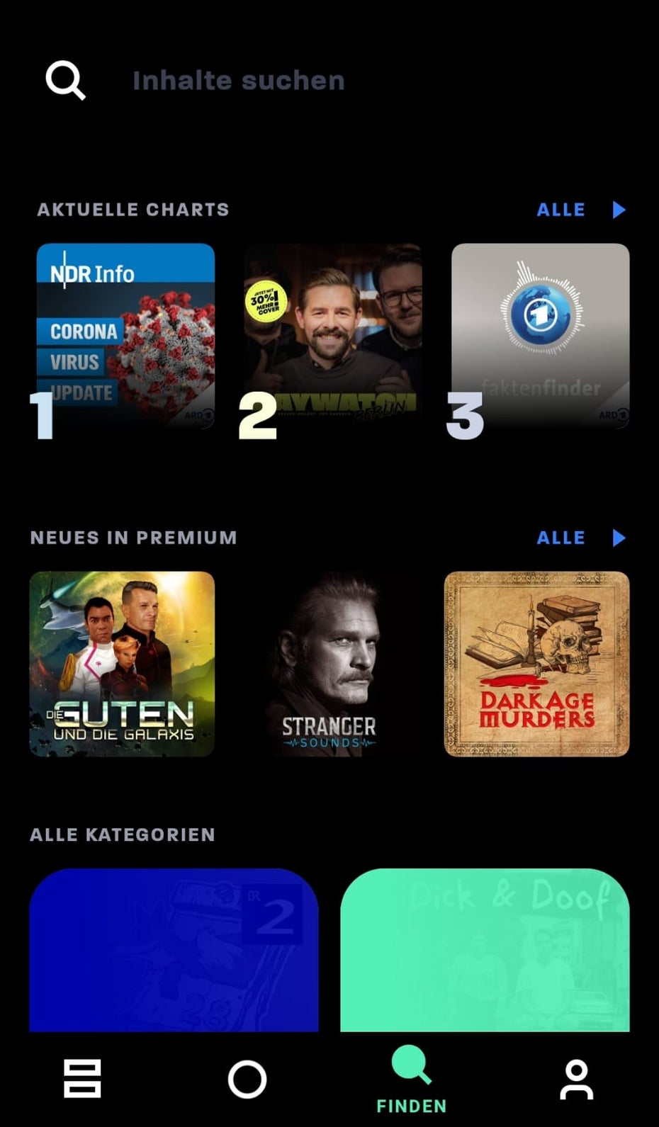 Die Fyeo-App auf Android.