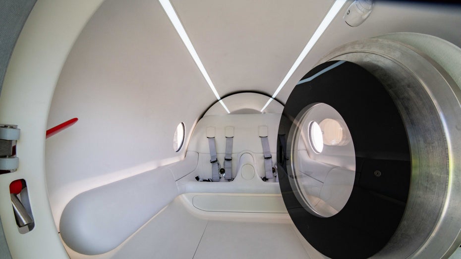 Das Innere der Hyperloop-Testkapsel. (Foto: Virgin Hyperloop)