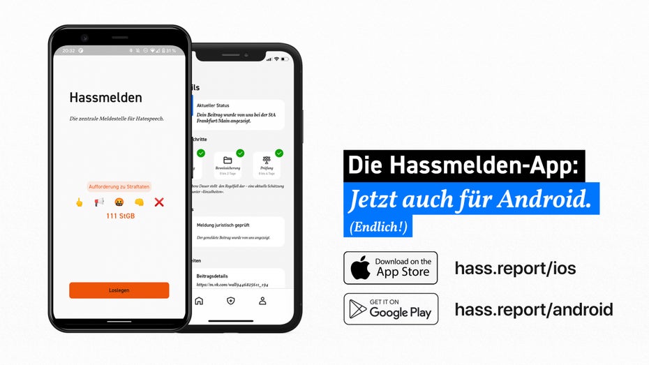Diese App hilft euch, Hatespeech anzuzeigen Diese App hilft euch, Hatespeech anzuzeigen