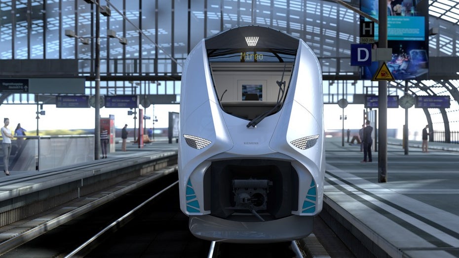 Siemens entwickelt einen Wasserstoffzug für die Deutsche Bahn – auf Basis des Mireo Plus H. (Bild: Siemens Mobility) Deutsche Bahn und Siemens bauen Wasserstoffzug mit Schnellbetankung