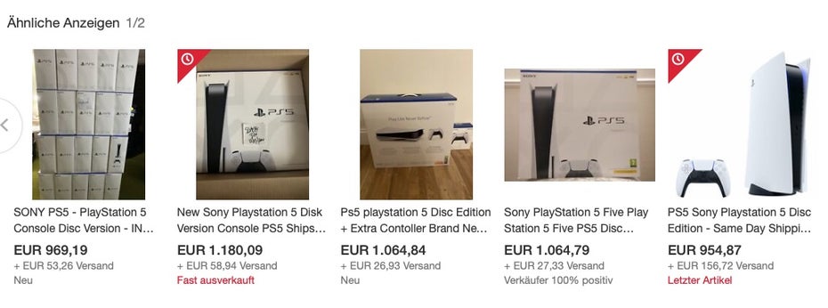 Playstation 5 auf Ebay