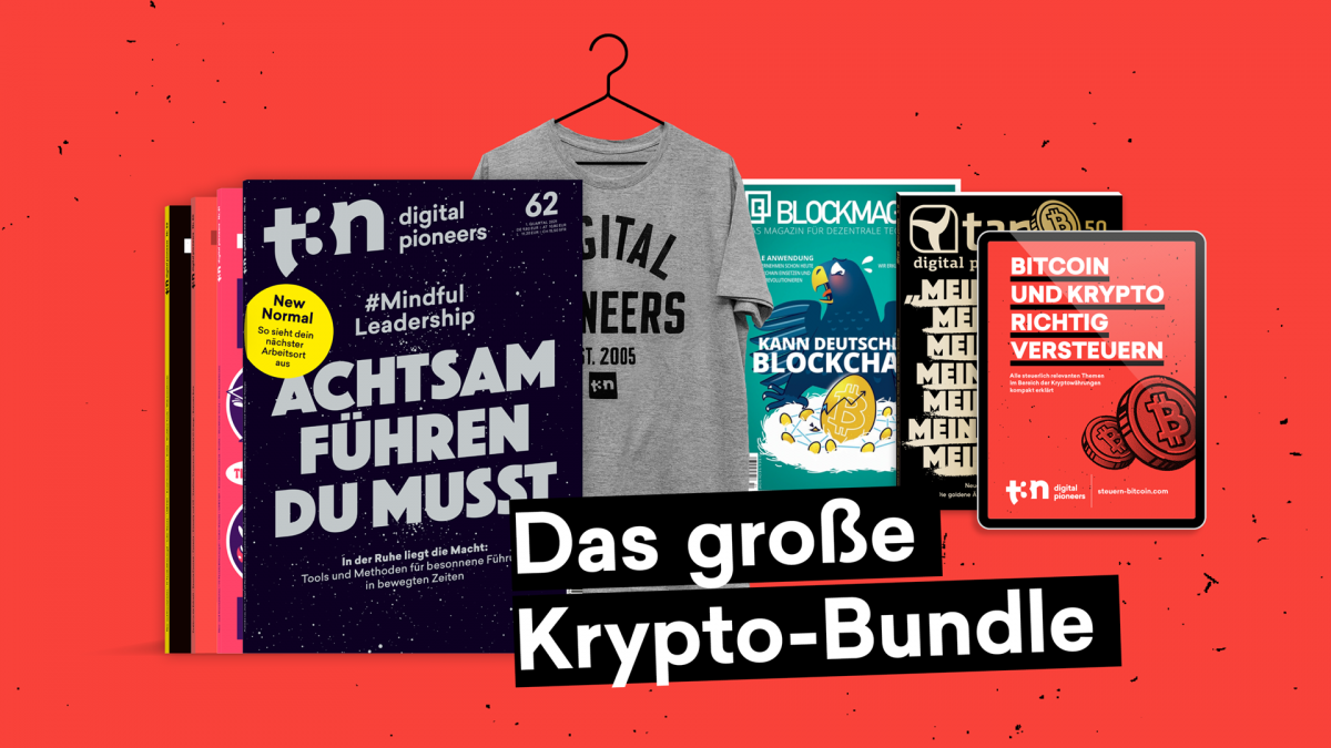 Bitcoin, Ether, OMG? Sichere dir das große Krypto-Paket zu deinem neuen t3n Abo! Bitcoin, Ether, OMG? Sichere dir das große Krypto-Paket zu deinem neuen t3n Abo!