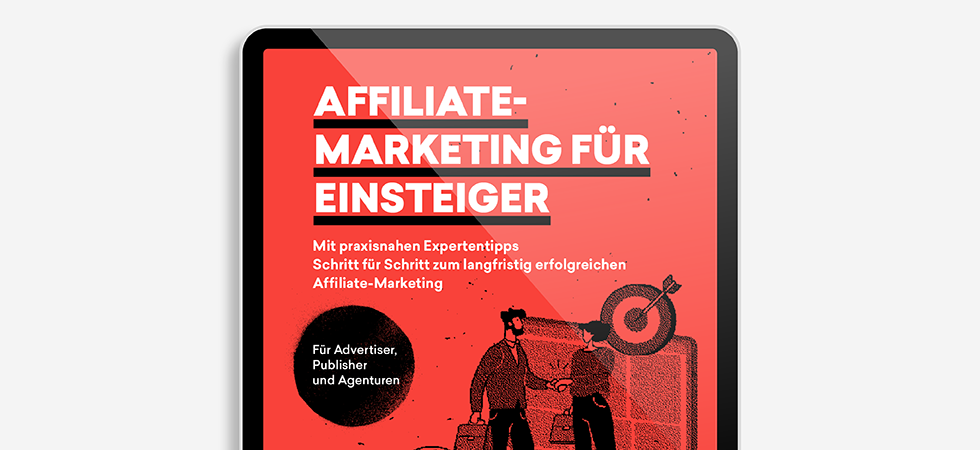 Das Cover des neuen t3n Guides „Affiliate-Marketing für Einsteiger“ in einem iPad dargestellt