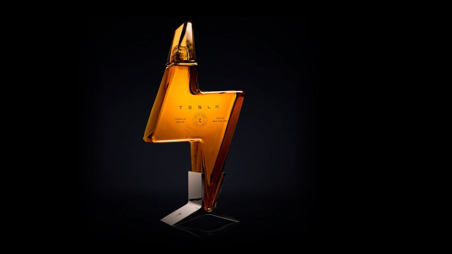 Der Tesla Tequila. (Screenshot: Tesla/t3n) Musk wollte Tequila Teslaquila nennen, Mexiko lehnte ab
