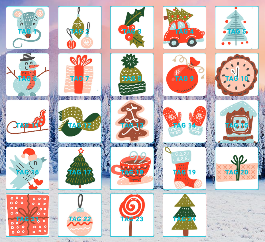 Adventskalender 2021 von Snapfrog