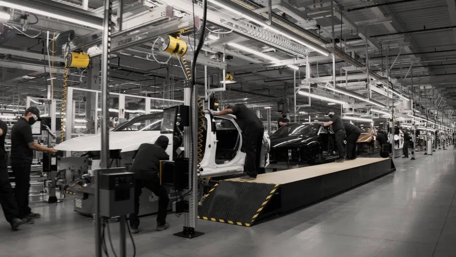 Fabrik von Lucid Motors: Vorproduktion des Lucid Air gestartet. (Bild: Lucid Motors) Tesla-Herausforderer Lucid: Fabrik steht – 400.000 E-Autos pro Jahr geplant