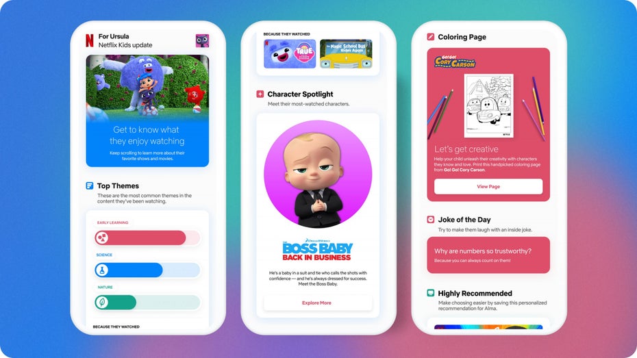 Netflix: Mit neuem Feature sollen Eltern die Vorlieben ihrer Kinder erkennen Netflix: Mit neuem Feature sollen Eltern die Vorlieben ihrer Kinder erkennen