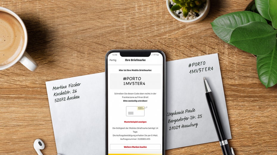 Mobile Briefmarke: So frankiert ihr eure Post jetzt mit Smartphone und Stift