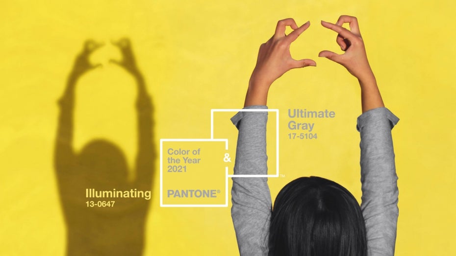 Illuminating Yellow und Ultimate Gray sind die Pantone-Farben 2021 Illuminating Yellow und Ultimate Gray sind die Pantone-Farben 2021