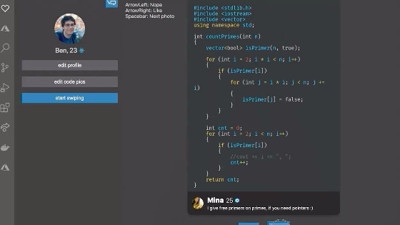 VSinder: Online-Dating im Code-Editor VSinder: Online-Dating im Code-Editor