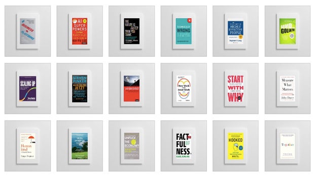 Diese Business-Bücher solltest du 2021 lesen. (Grafik: Shutterstock / t3n) Diese Business-Bücher solltest du 2021 lesen – laut Führungskräften